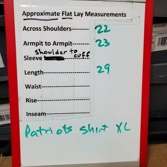 New England Patriots NFL Team Apparel Men T Shirt Blue Red Crew SS Football XL - Picture 7 of 7